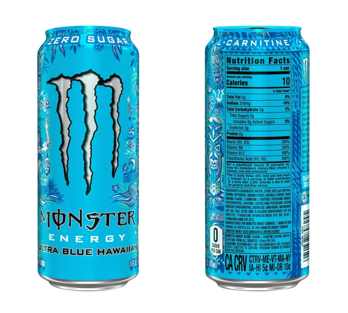 北美低卡版魔爪功能性饮料口味测评