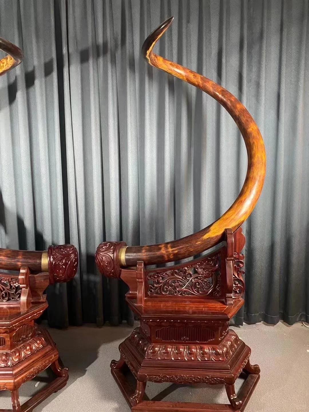 被这猛犸原牙摆件狠狠拿捏，镇宅又高级！