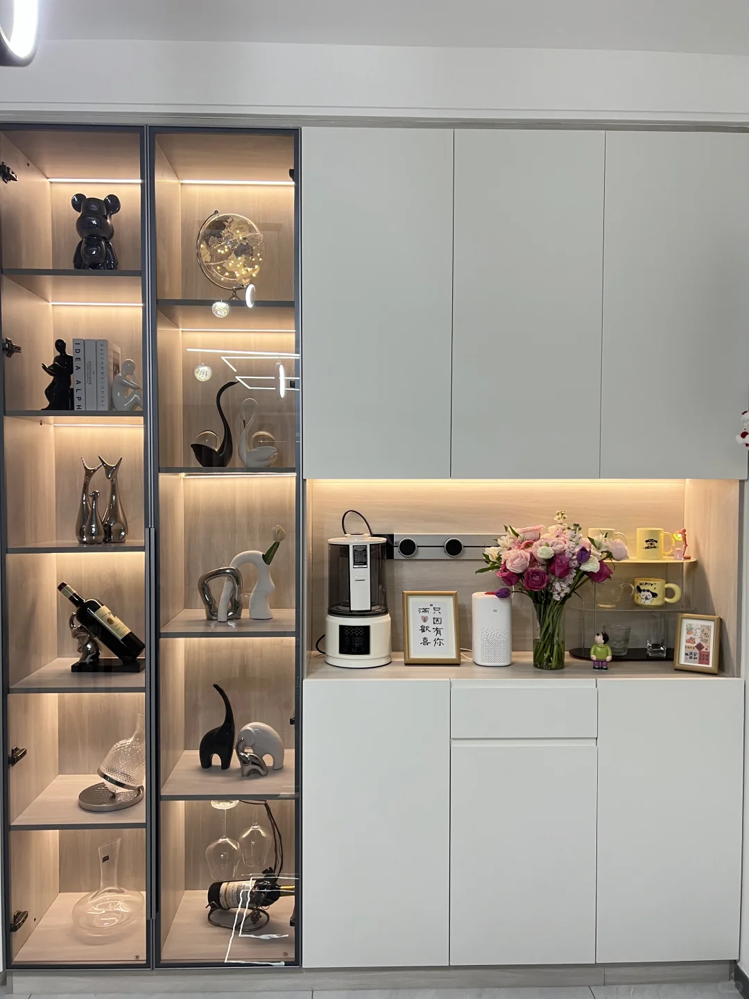 ✨餐边柜+酒柜布置｜我家的小确幸角落?