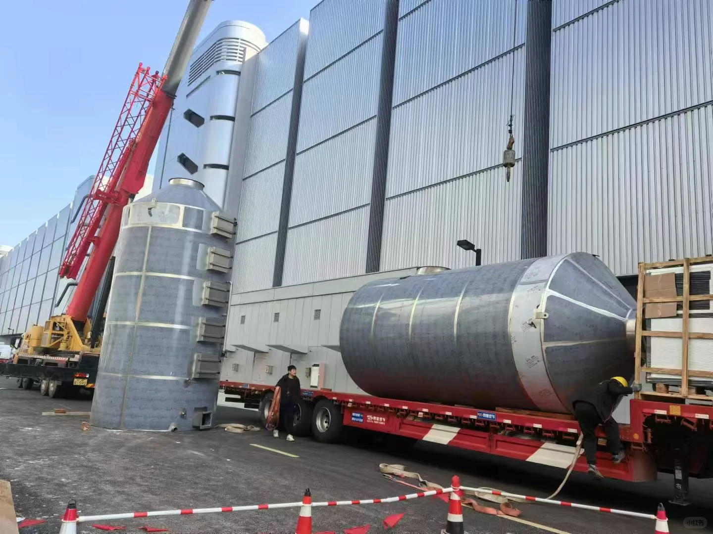 废气治理项目施工中