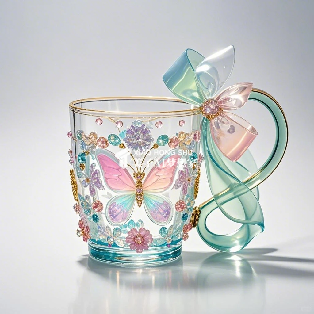 ?AI产品设计1000个✨珠光宝气水晶玻璃杯