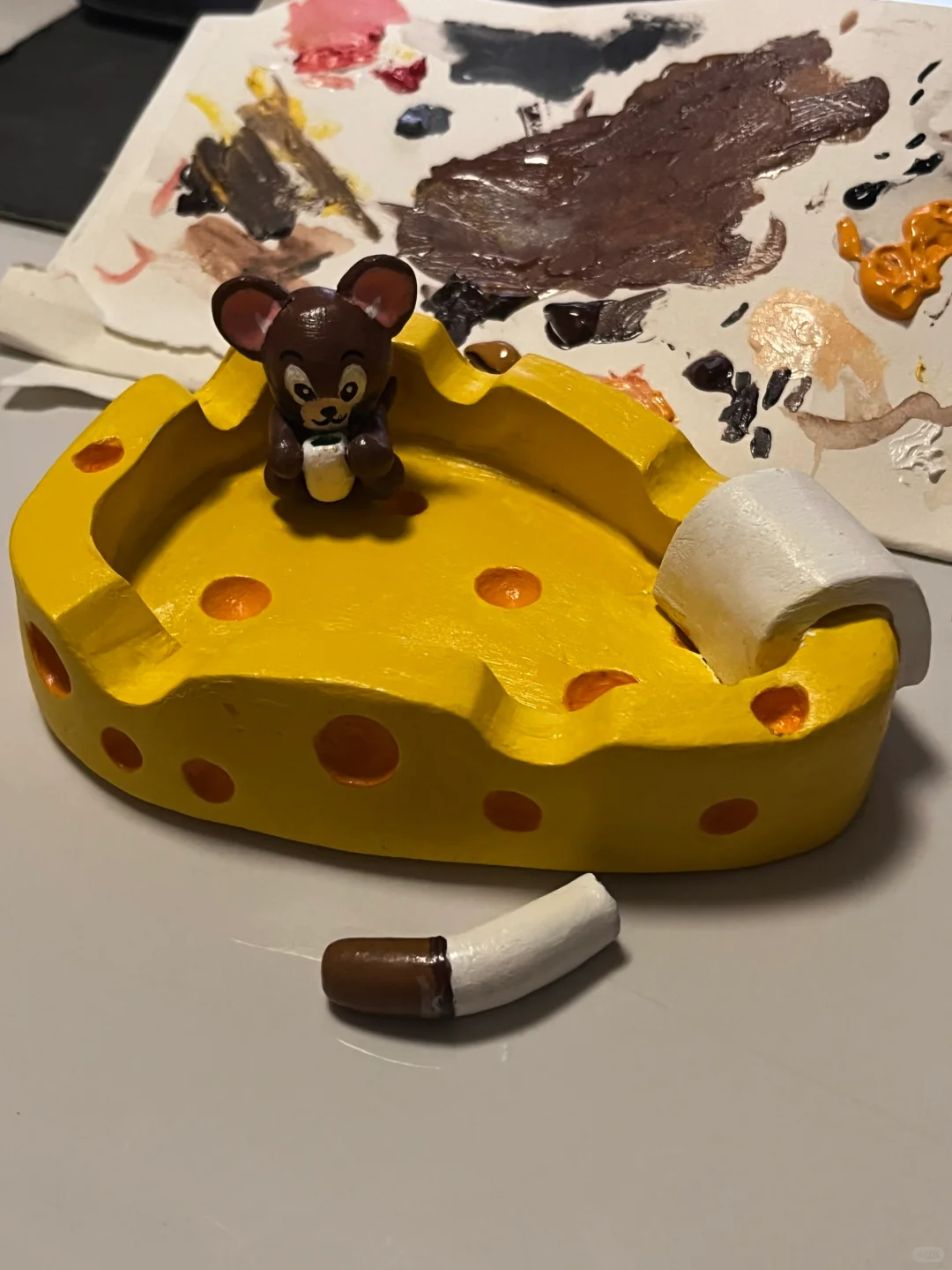 石塑粘土｜捏一个奶酪和杰瑞?️