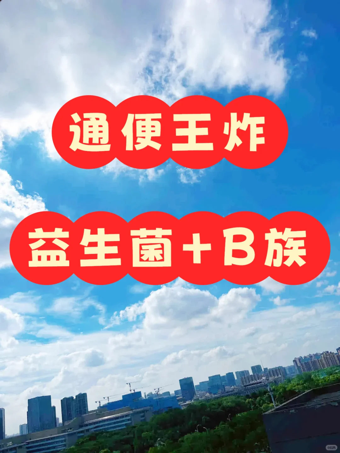 便㊙:就吃益生菌和复合维生素B族