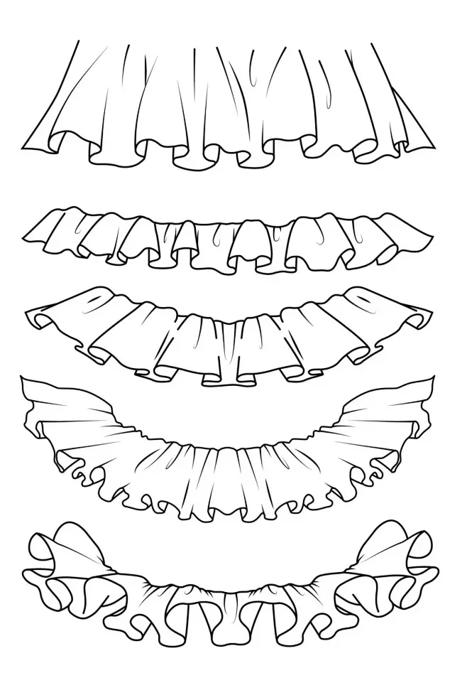 花边褶皱素材分享