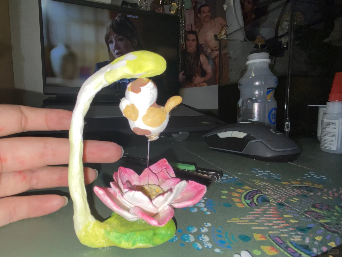 我成了我成了石塑粘土 悬浮佛系小猫