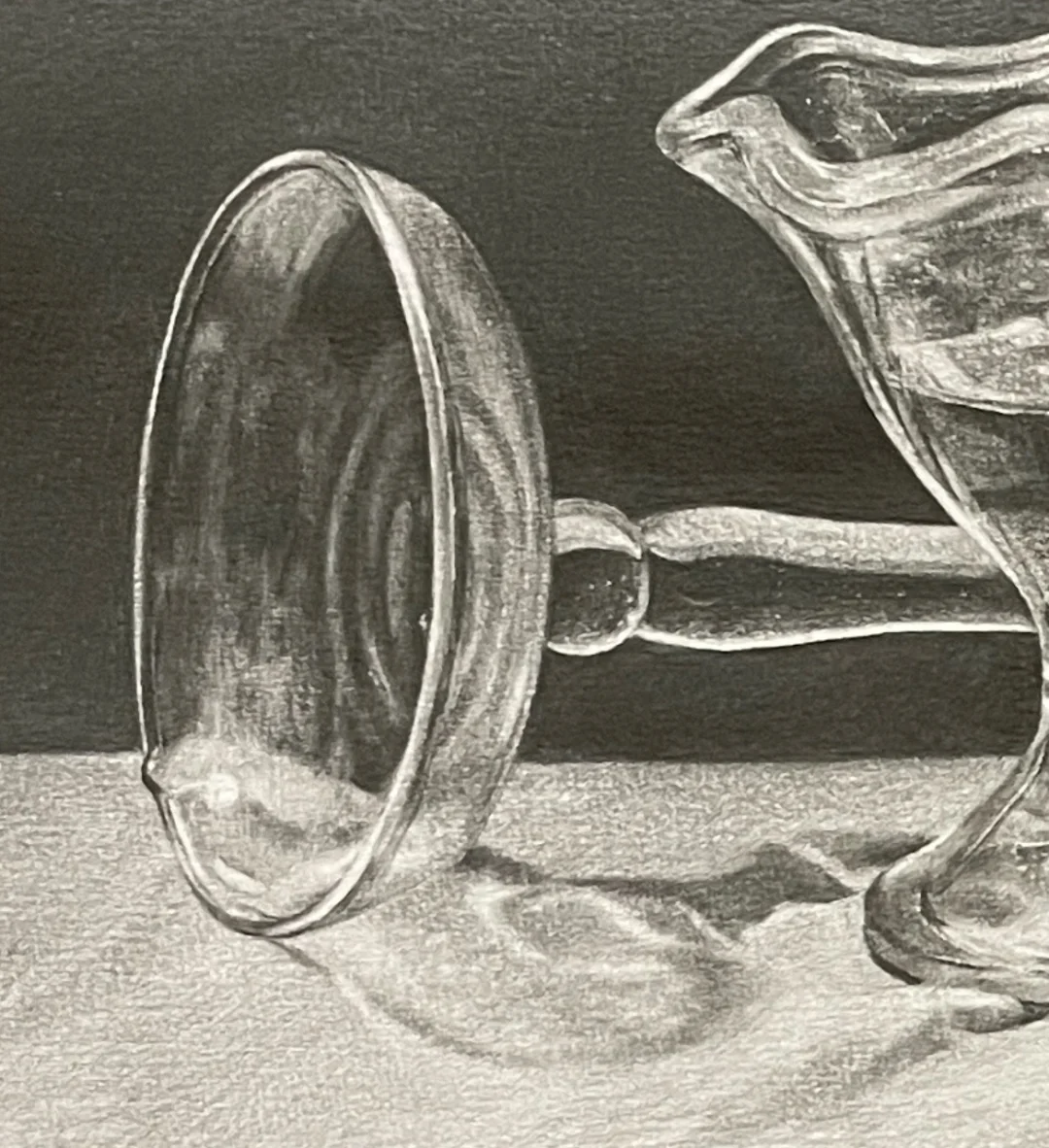 万物皆可画，玻璃器皿的质感算是整明白了