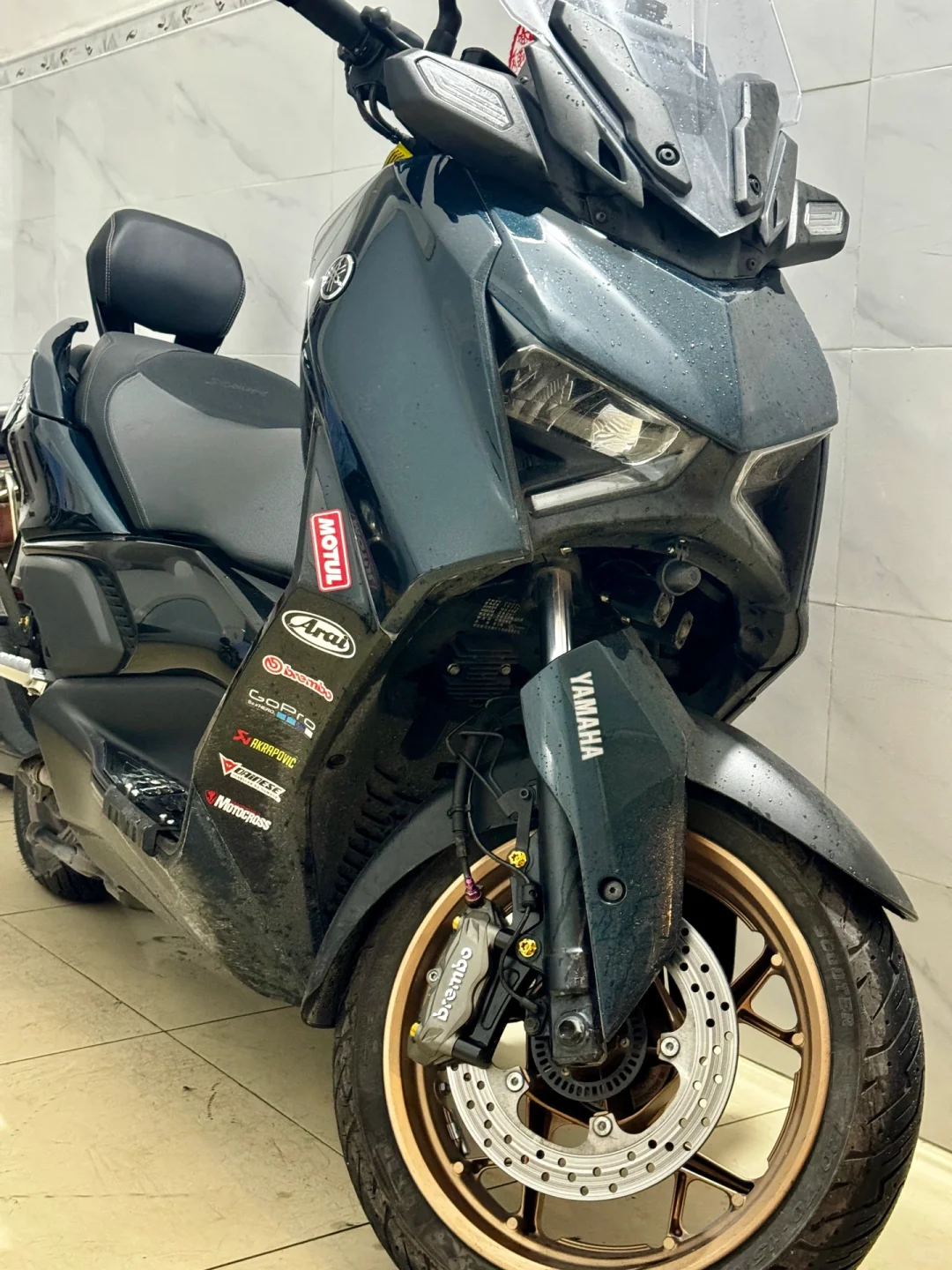 Xmax300 花1188元升级前后刹车方案清单