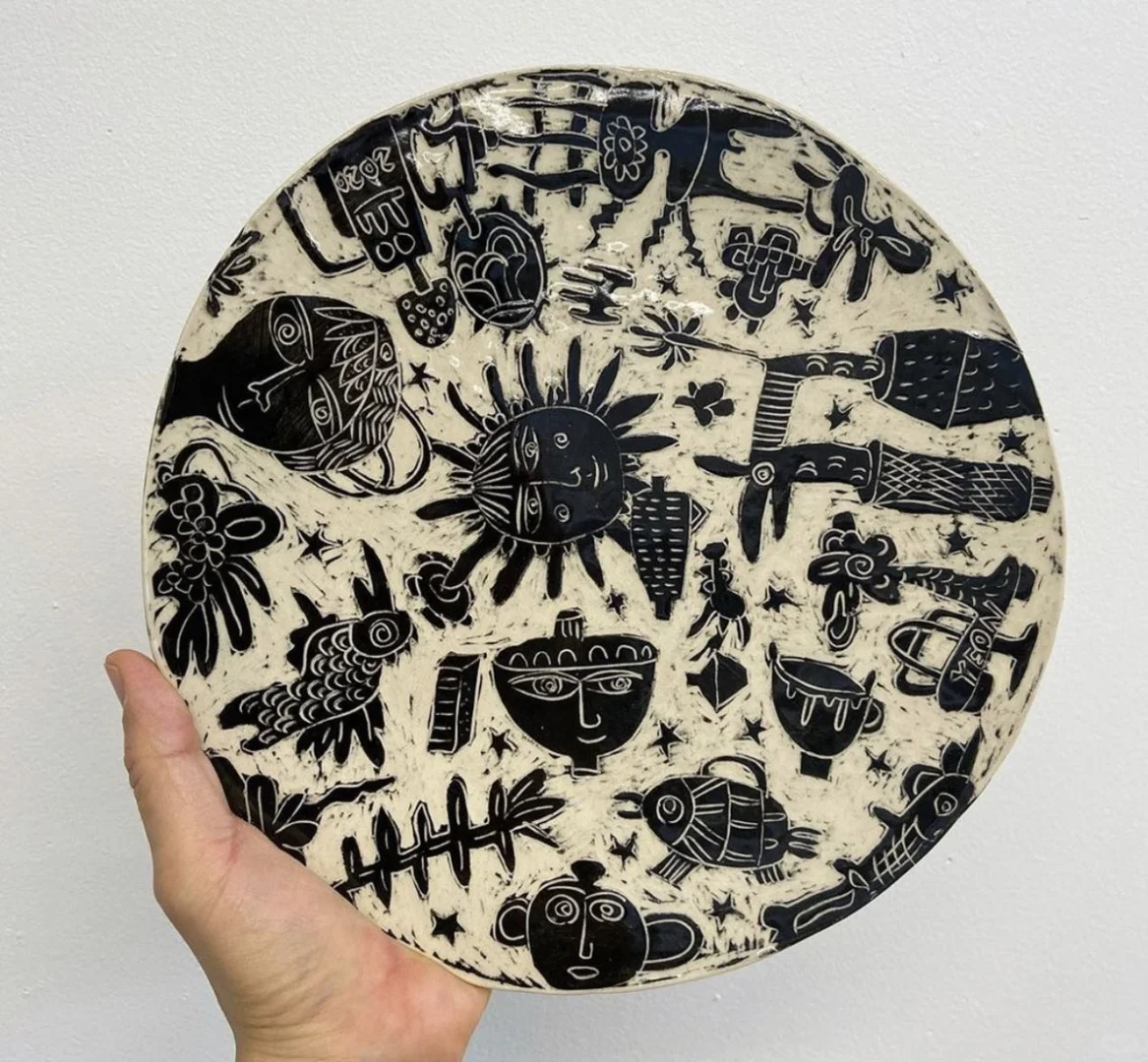 黑色化妆土也可以很漂亮❗️❗️