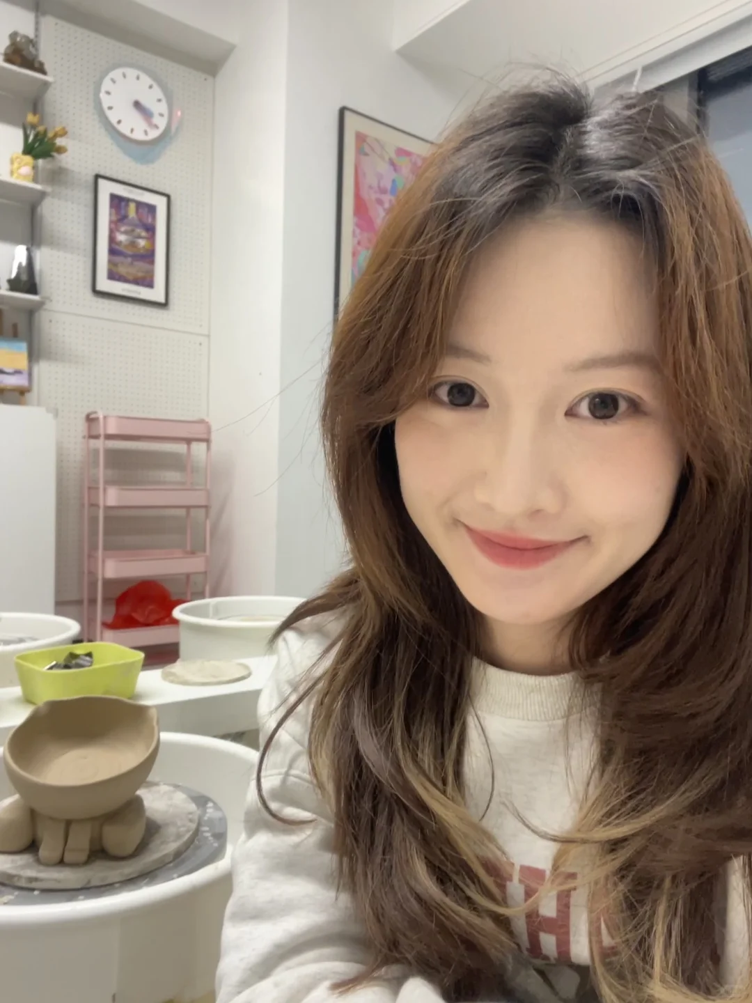 第一次做陶艺，期待成品