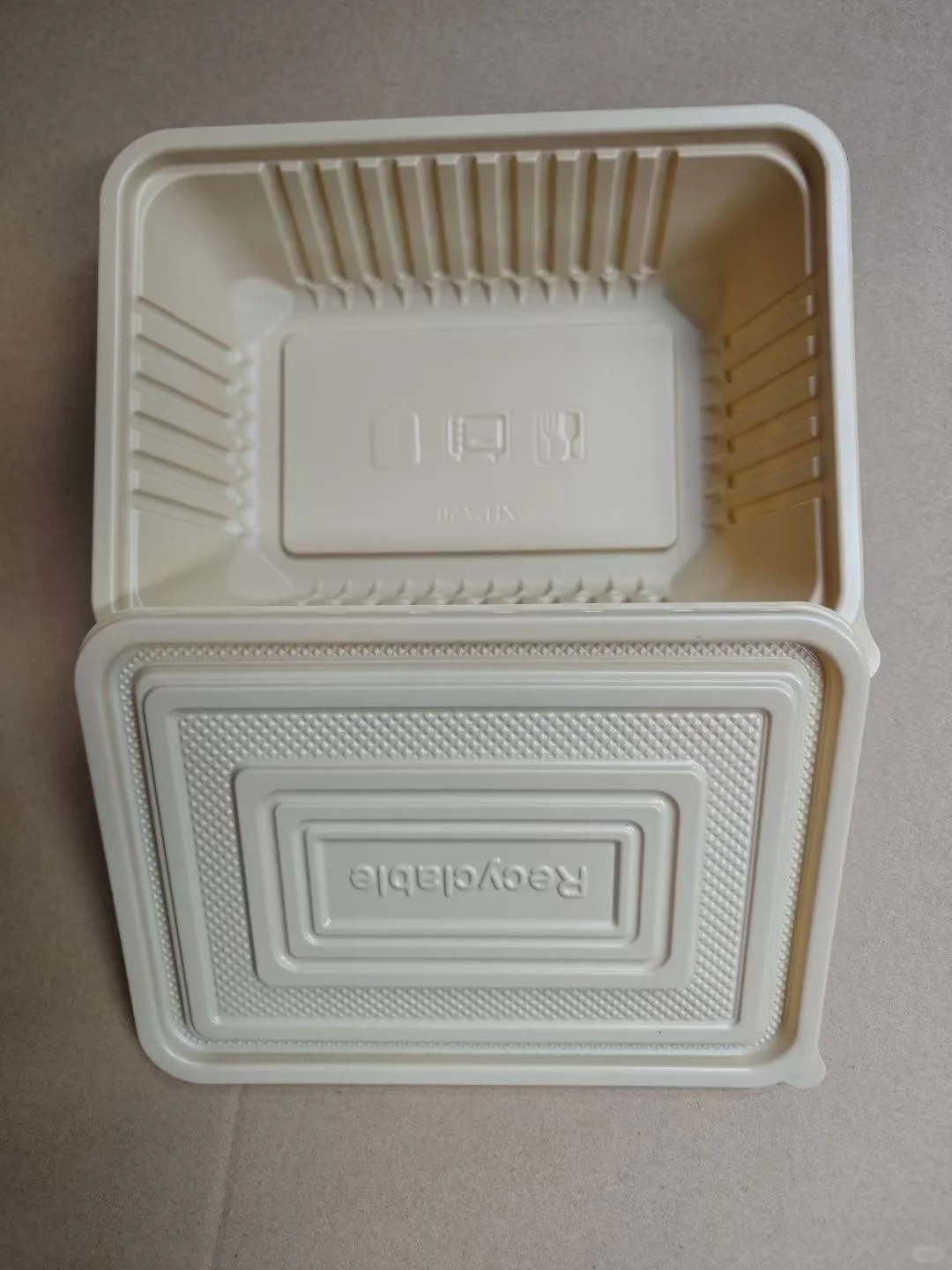 竹纤维生物基餐盒，100%可降解生物基塑料