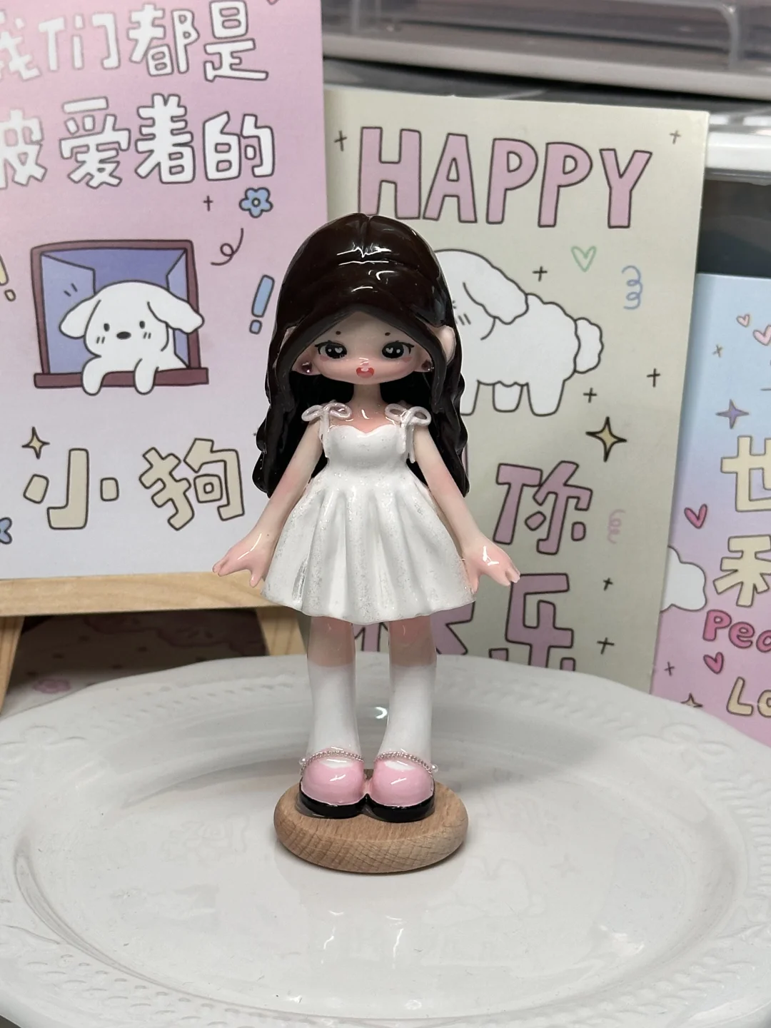 挑战在宿舍做石塑粘土人偶第二天