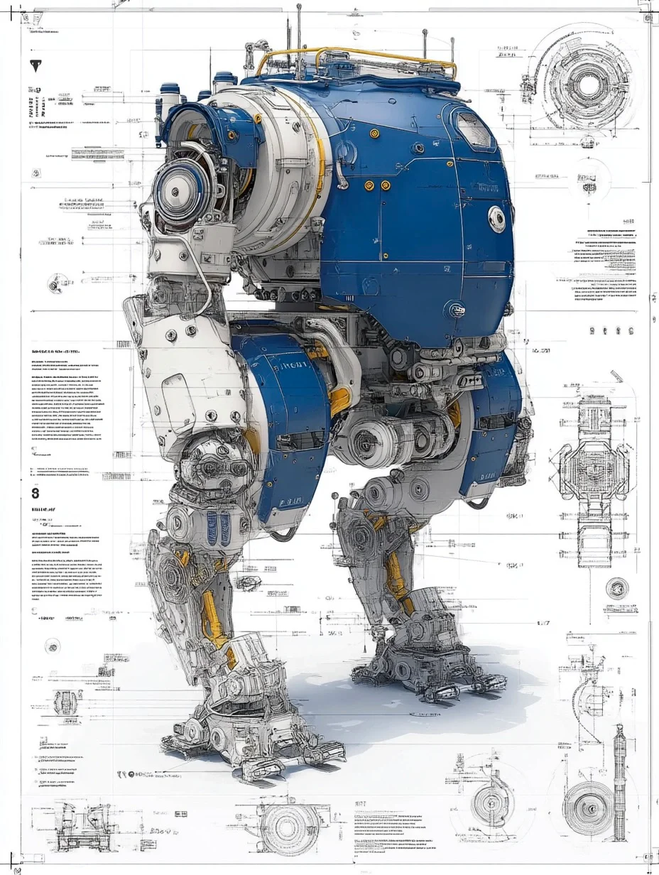 工业机器人·设计线稿［咒语］