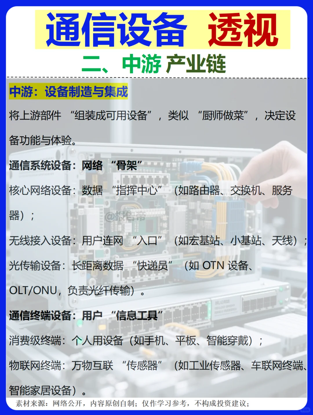 通信设备 浪潮迭起 精析～1天1条产业链