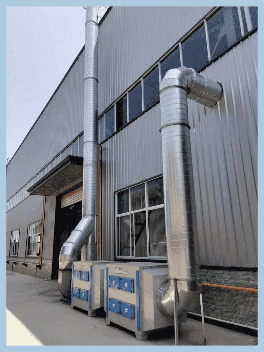 安装环保设备，处理废气装置