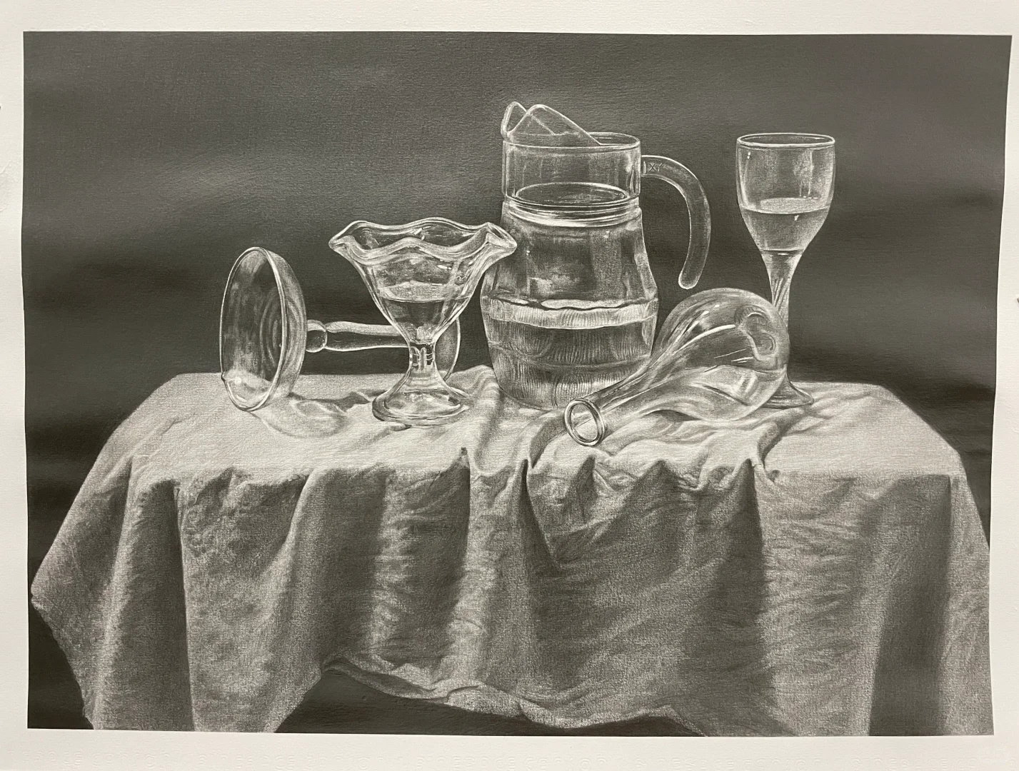 万物皆可画，玻璃器皿的质感算是整明白了