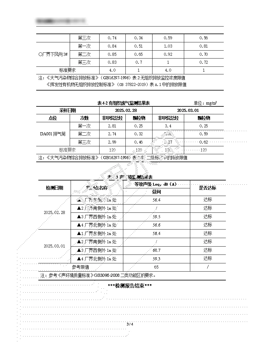 首次尝试做环评检测报告