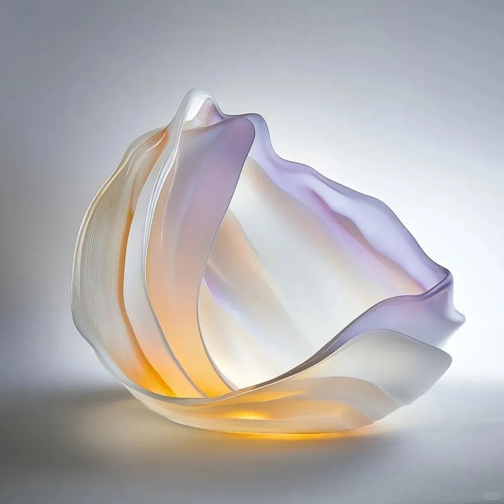 熔融玻璃抽象表现主义创作