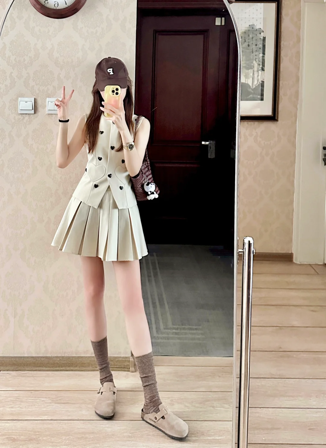 ? ˏˋ♥ˎˊ˗百褶裙+勃肯拖