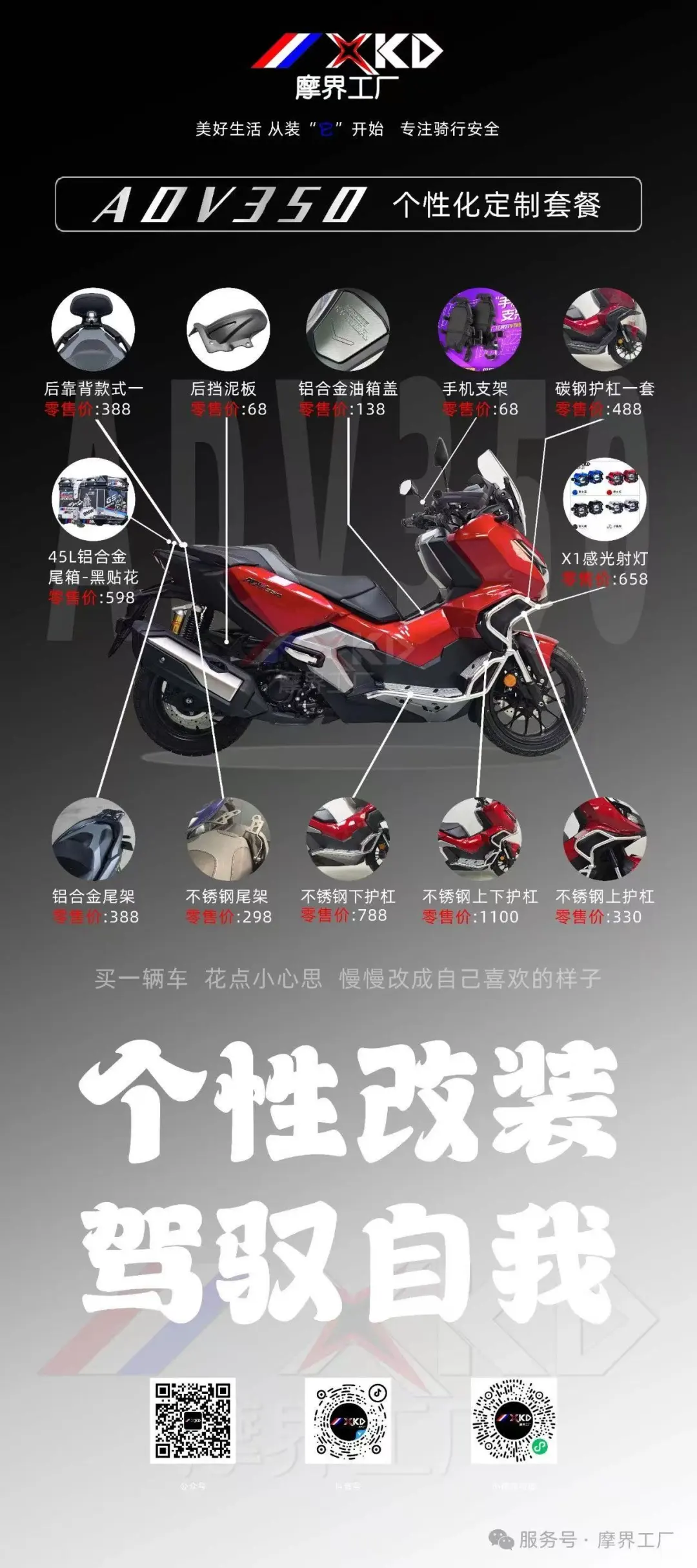 最近很火的几款踏板车，全车升级如图