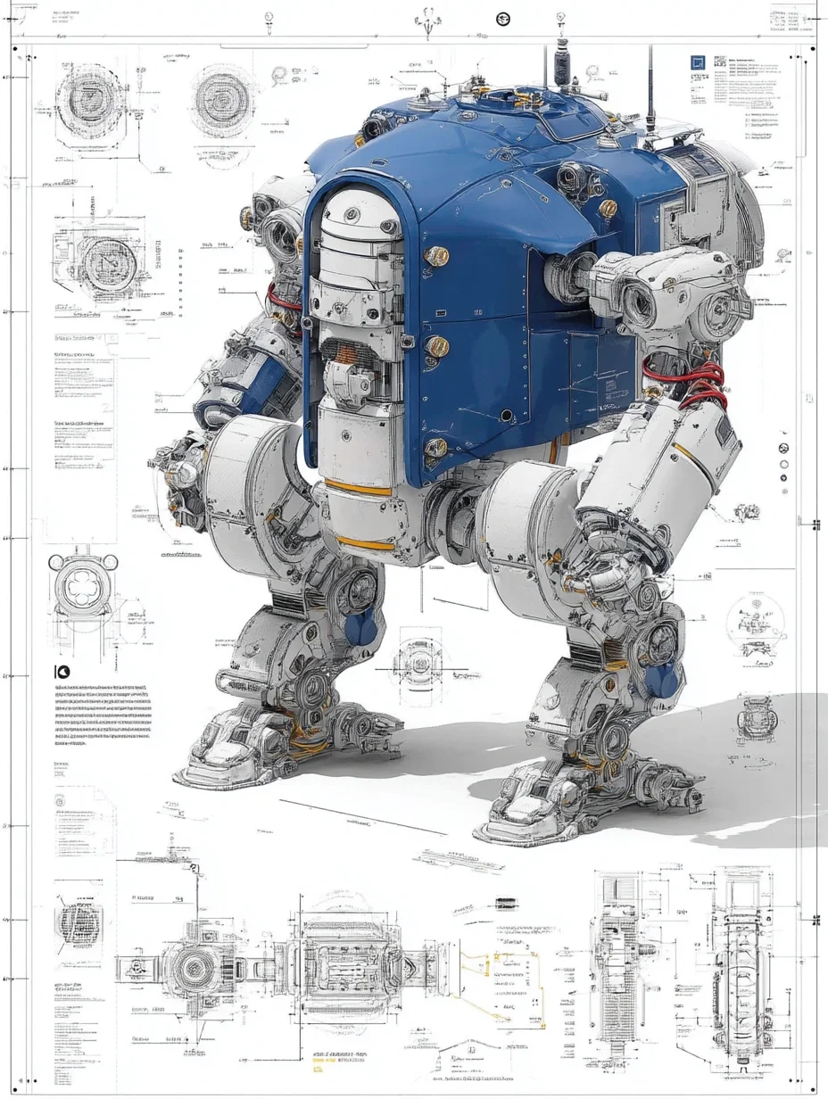 工业机器人·设计线稿［咒语］