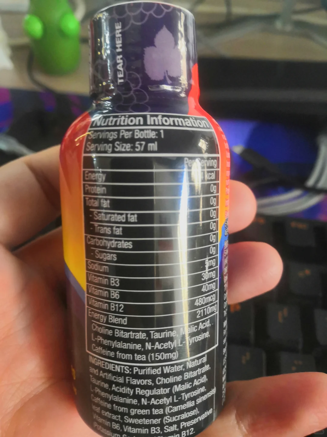 活力爆表！5H能量饮+维B3长效续航