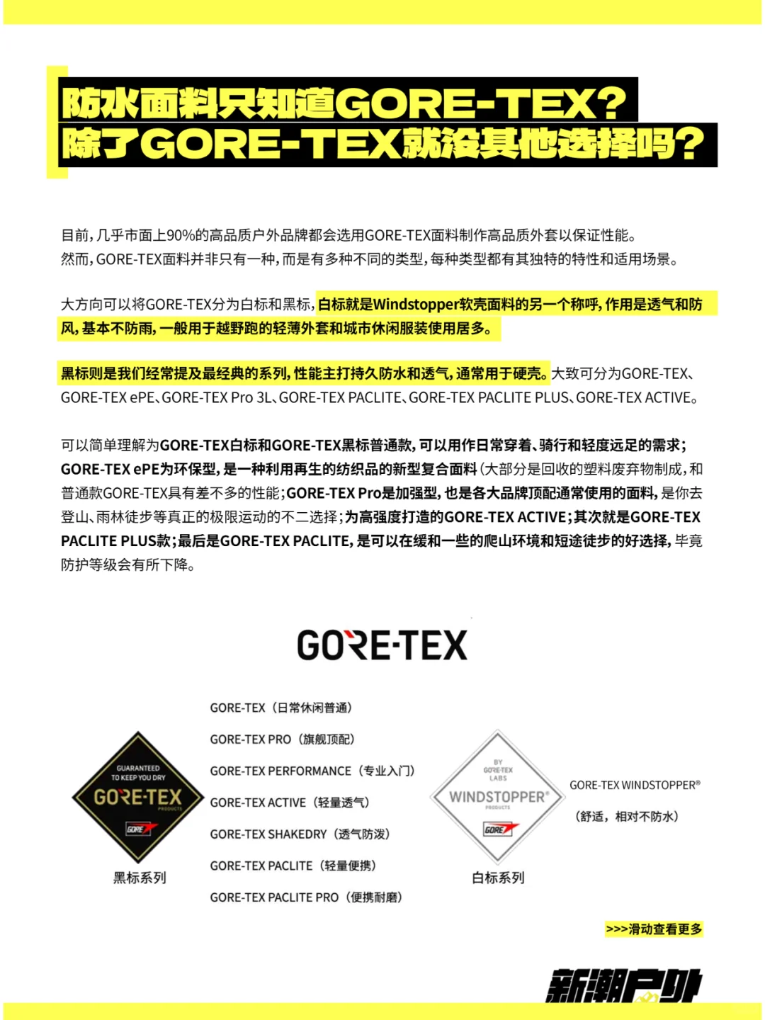 防水面料只知道GORE-TEX ❓就没其他选择吗