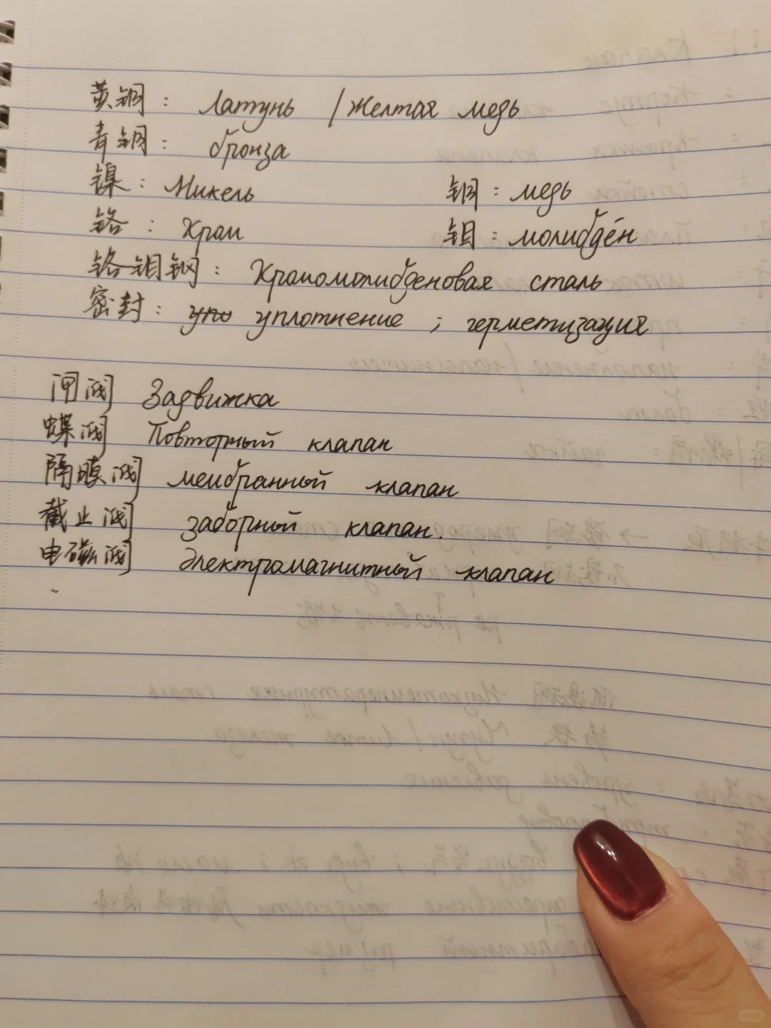 阀门～俄语词汇