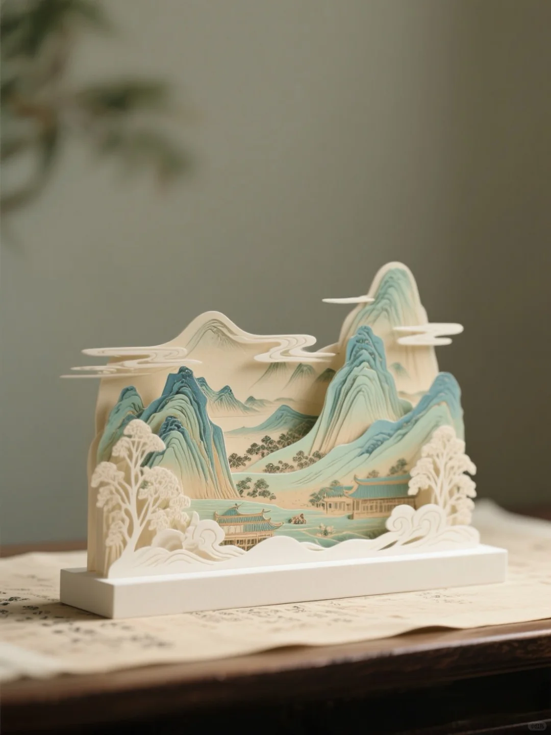 AI文创101 ?｜纸雕摆件