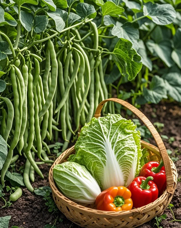 收获的季节，田园农家小院