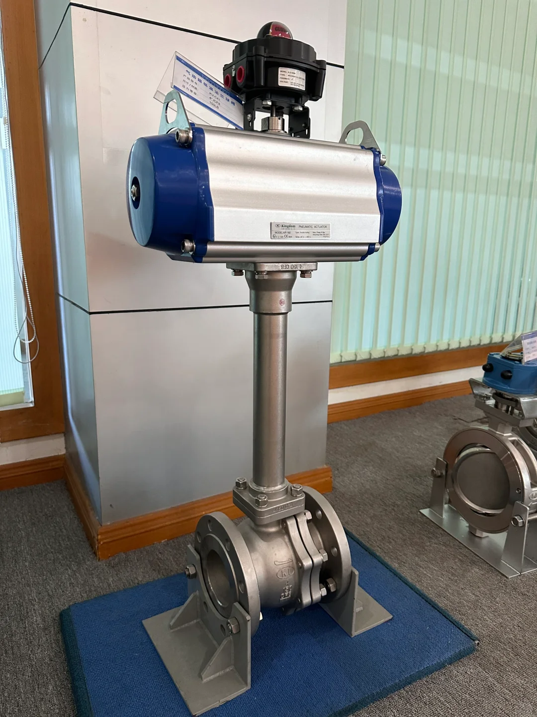 今日产品分享，气动超低温法兰球阀