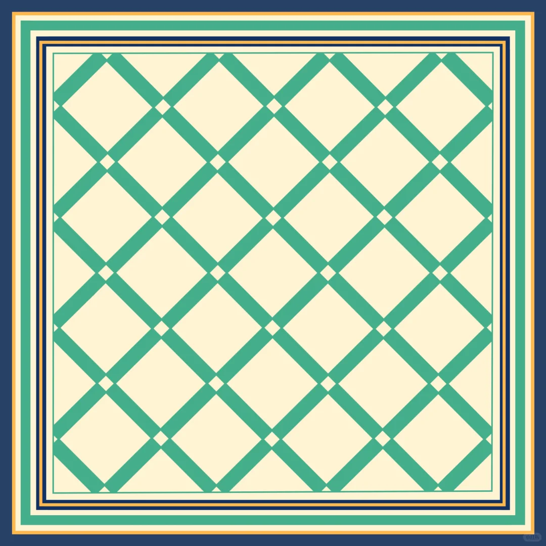 《鸢尾纹章》丝巾设计