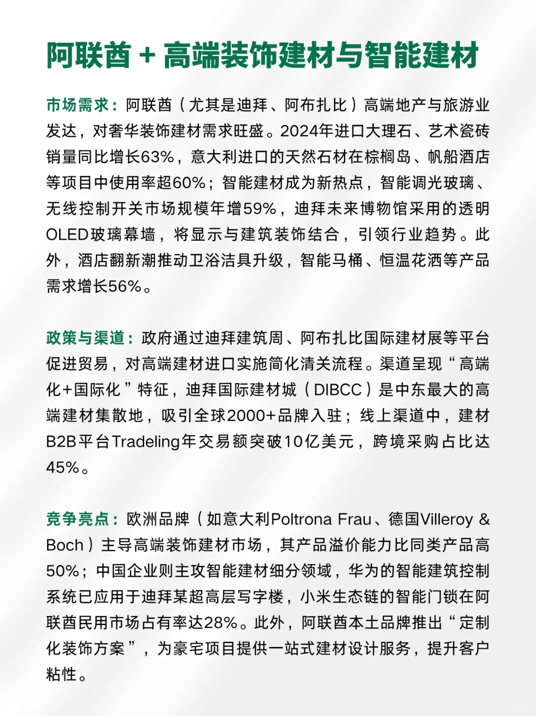 下一个中东风口∶社媒+建材