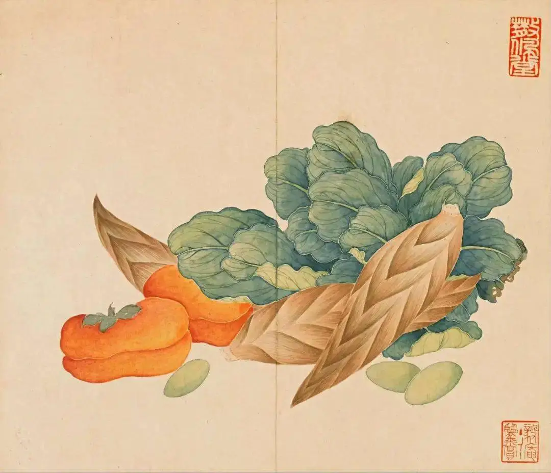 清｜汪承霈｜果蔬杂卉册