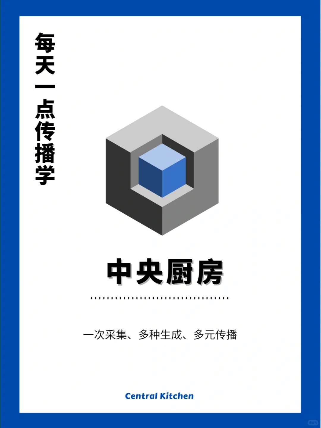 ?【每天一点传播学】中央厨房