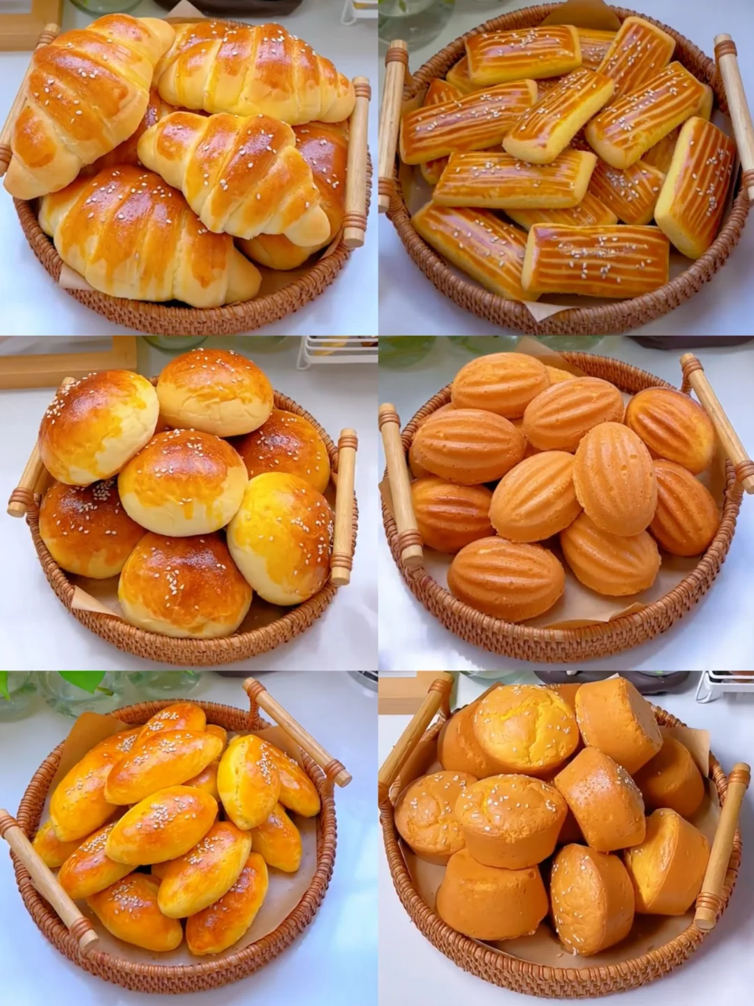 分享6️⃣种简单又美味的烤蛋糕（附教程）