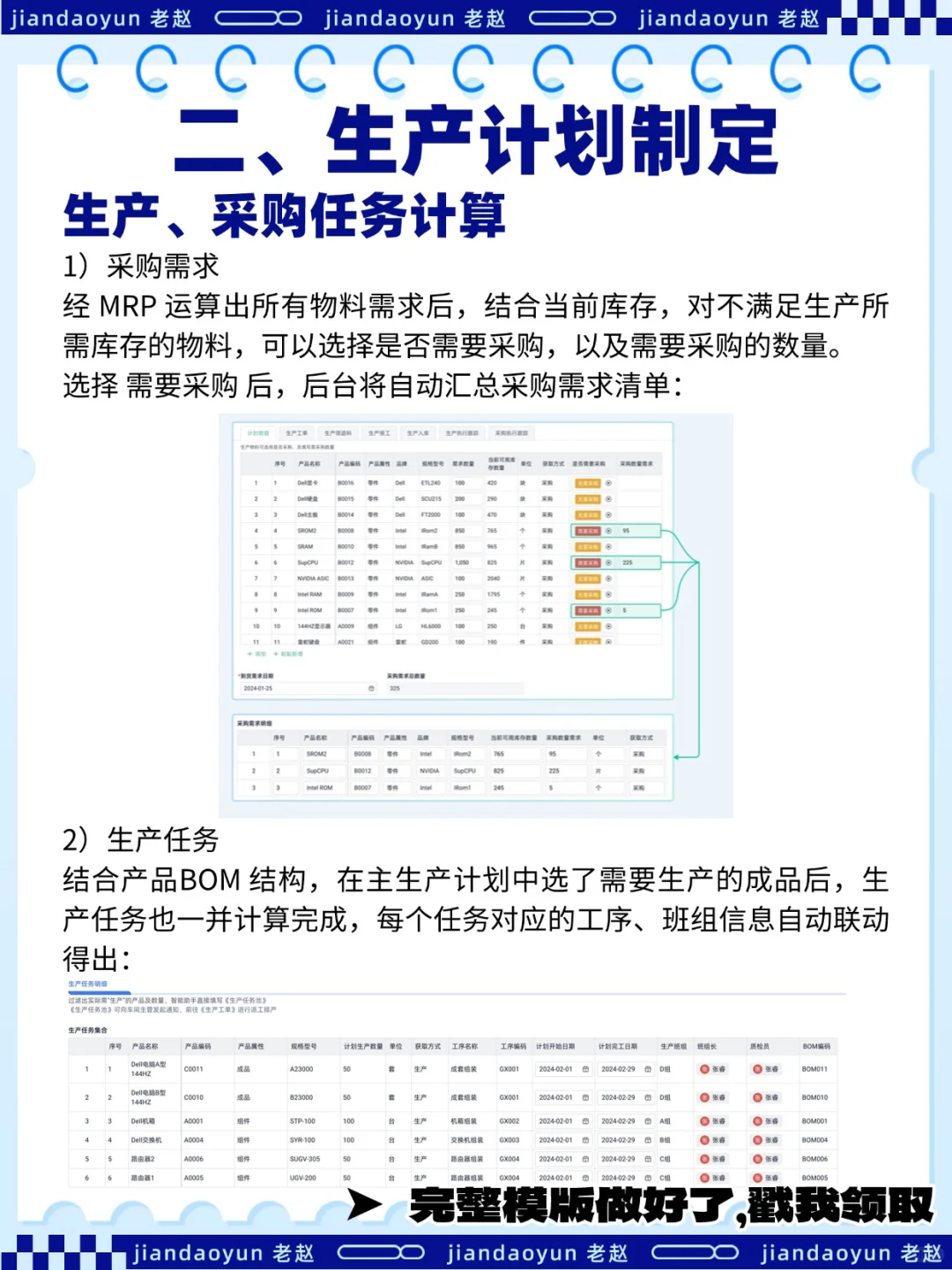 生产计划与实现方案，一文搞定！