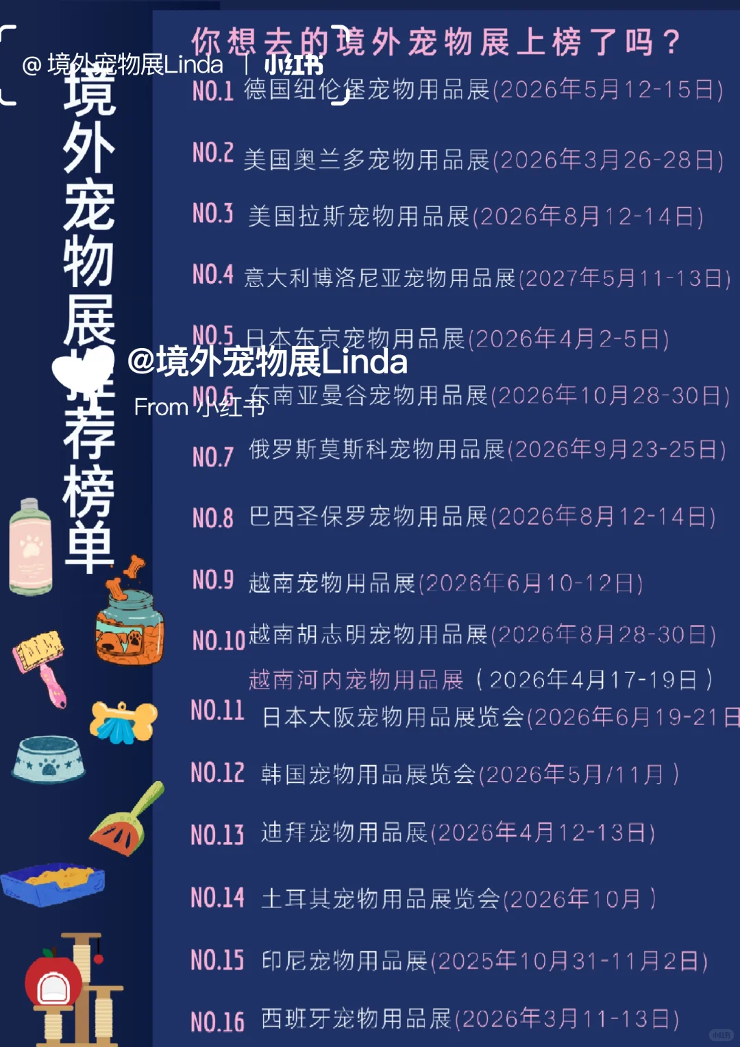境外宠物展哪些上榜啦?清单markkk起来