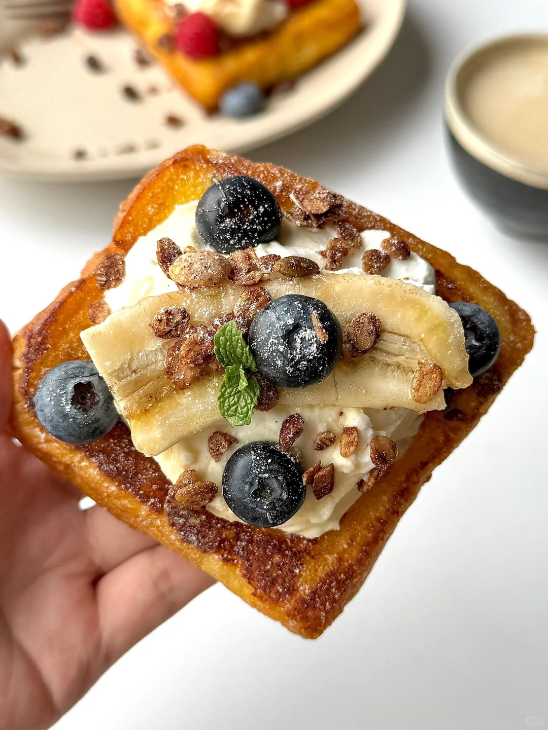 快手brunch‼️莓果酸奶法式吐司 香甜松软