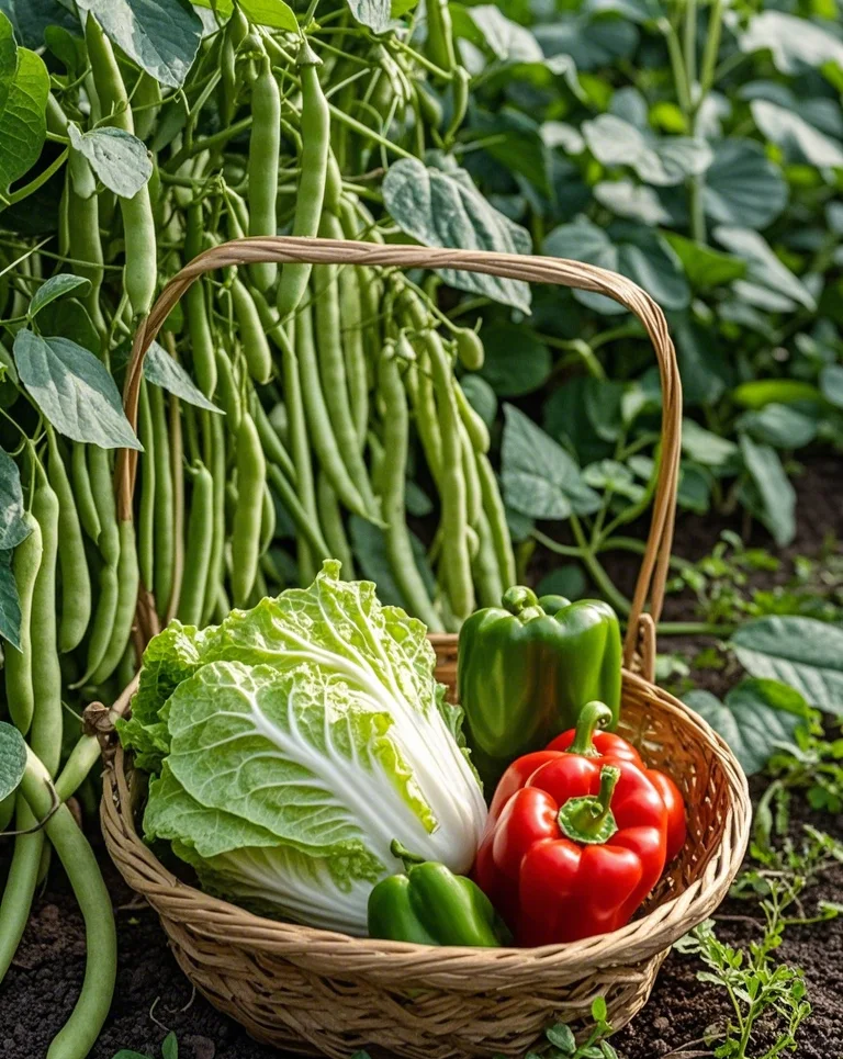 收获的季节，田园农家小院