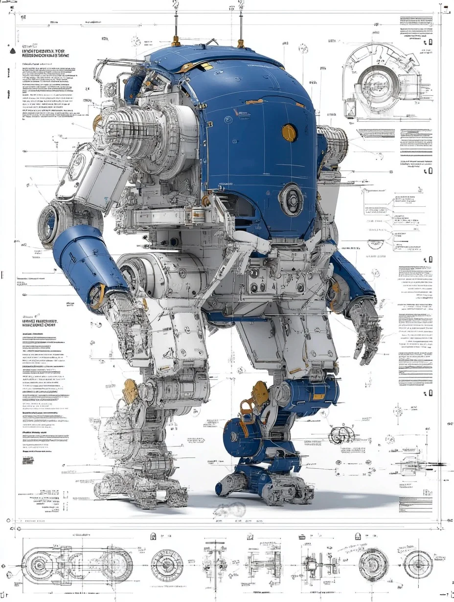 工业机器人·设计线稿［咒语］