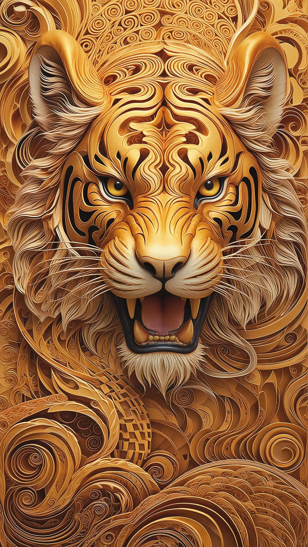 金纹覆首｜柔缕缠须