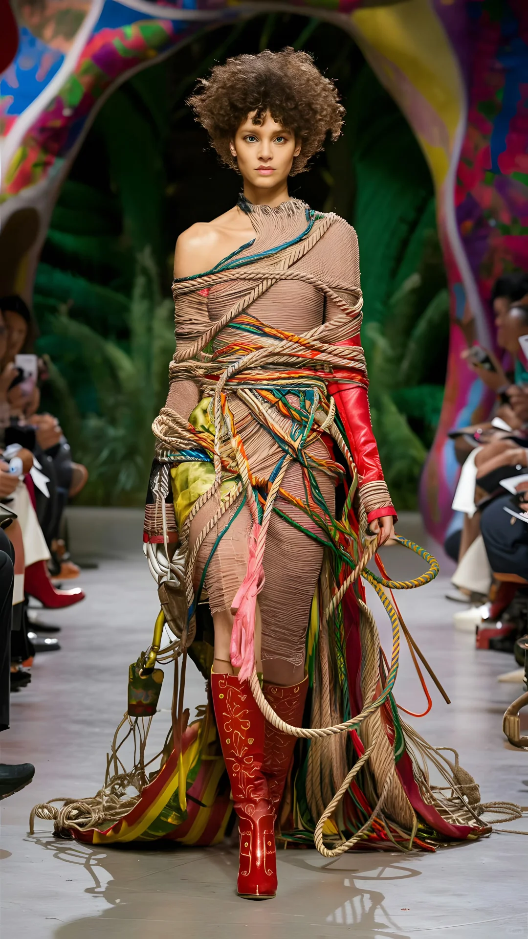 AI时尚秀场：缠绕艺术