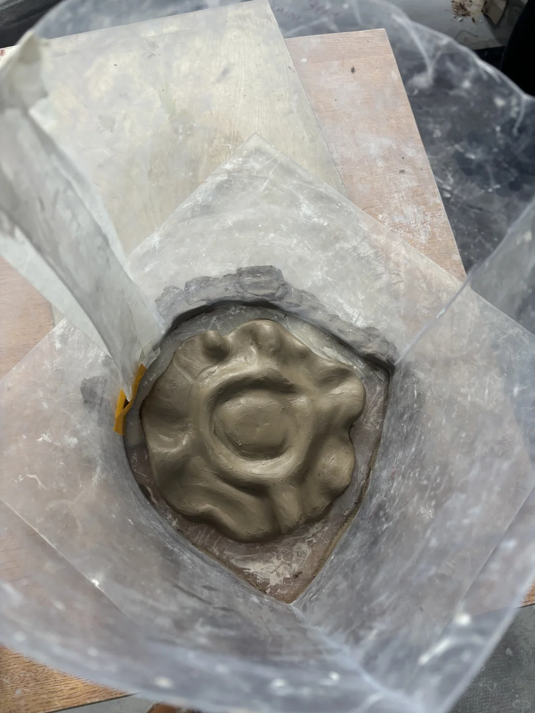 记录大一第一次窑铸玻璃??