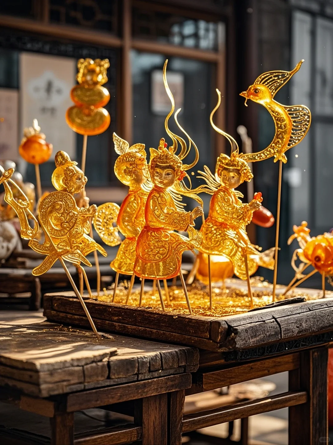 老北京糖人，民俗文化的甜蜜结晶。