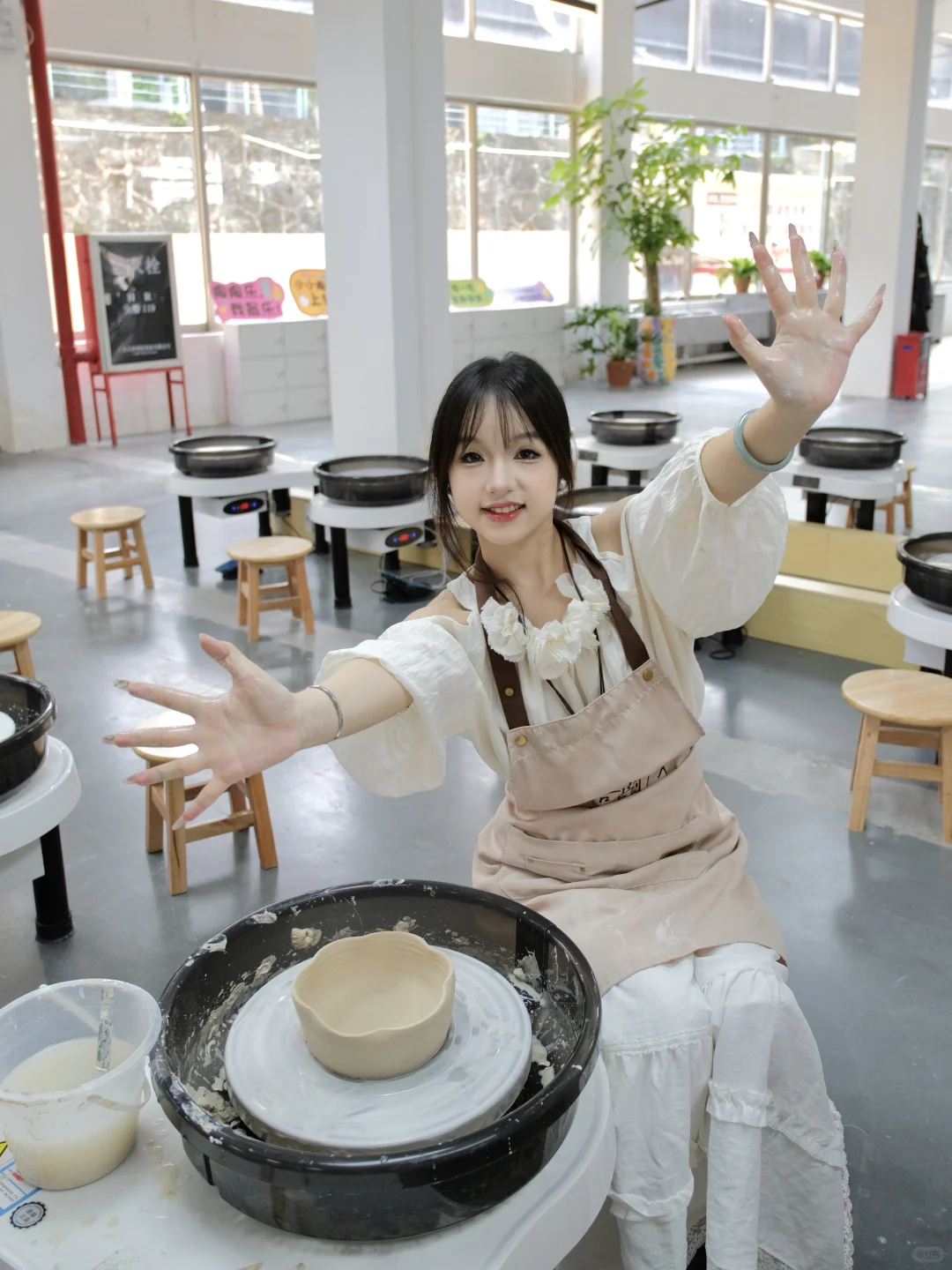 第一次捏泥巴！不是很完美但是很有意义