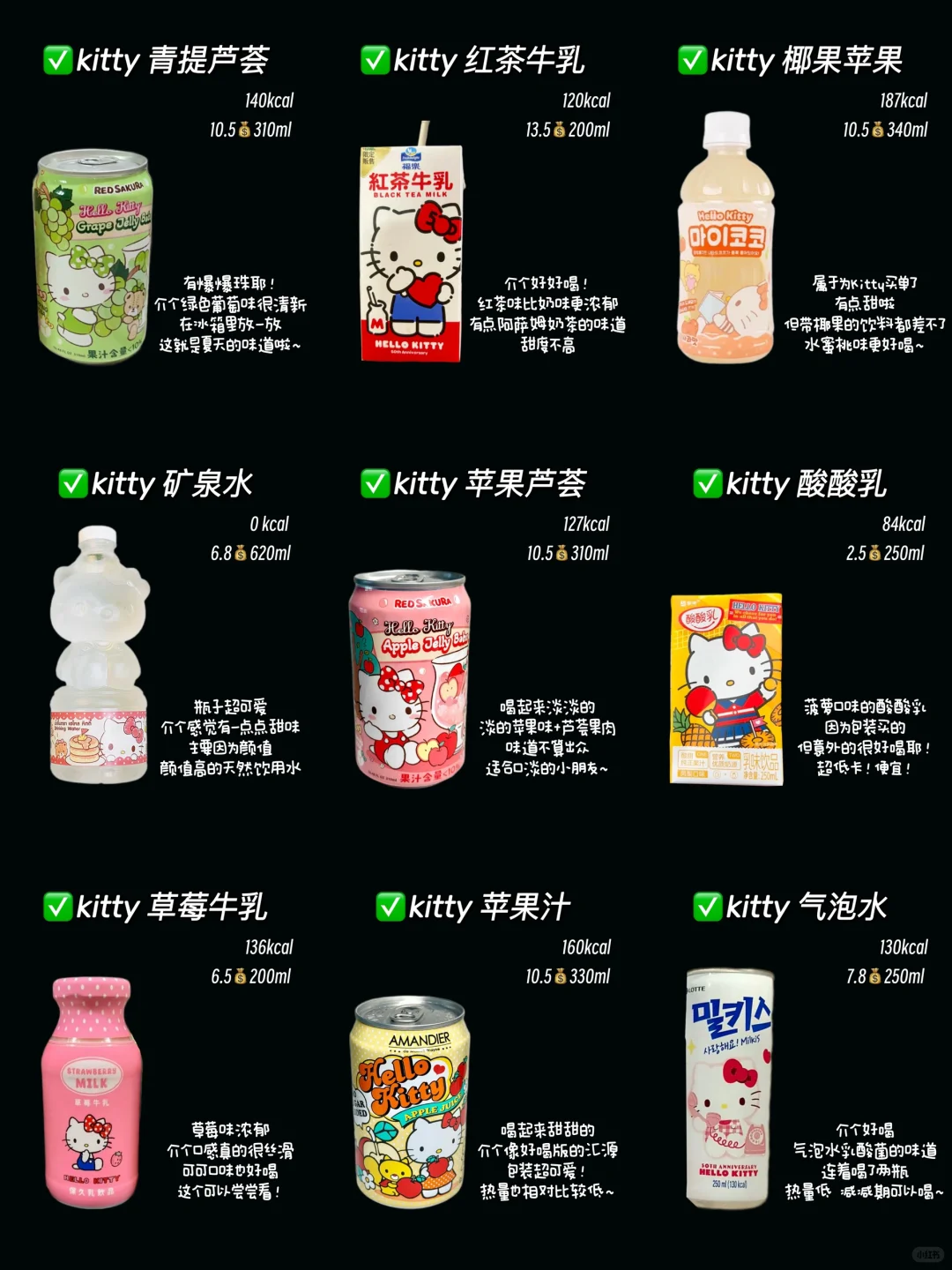 ?超可爱的kitty饮品｜低卡