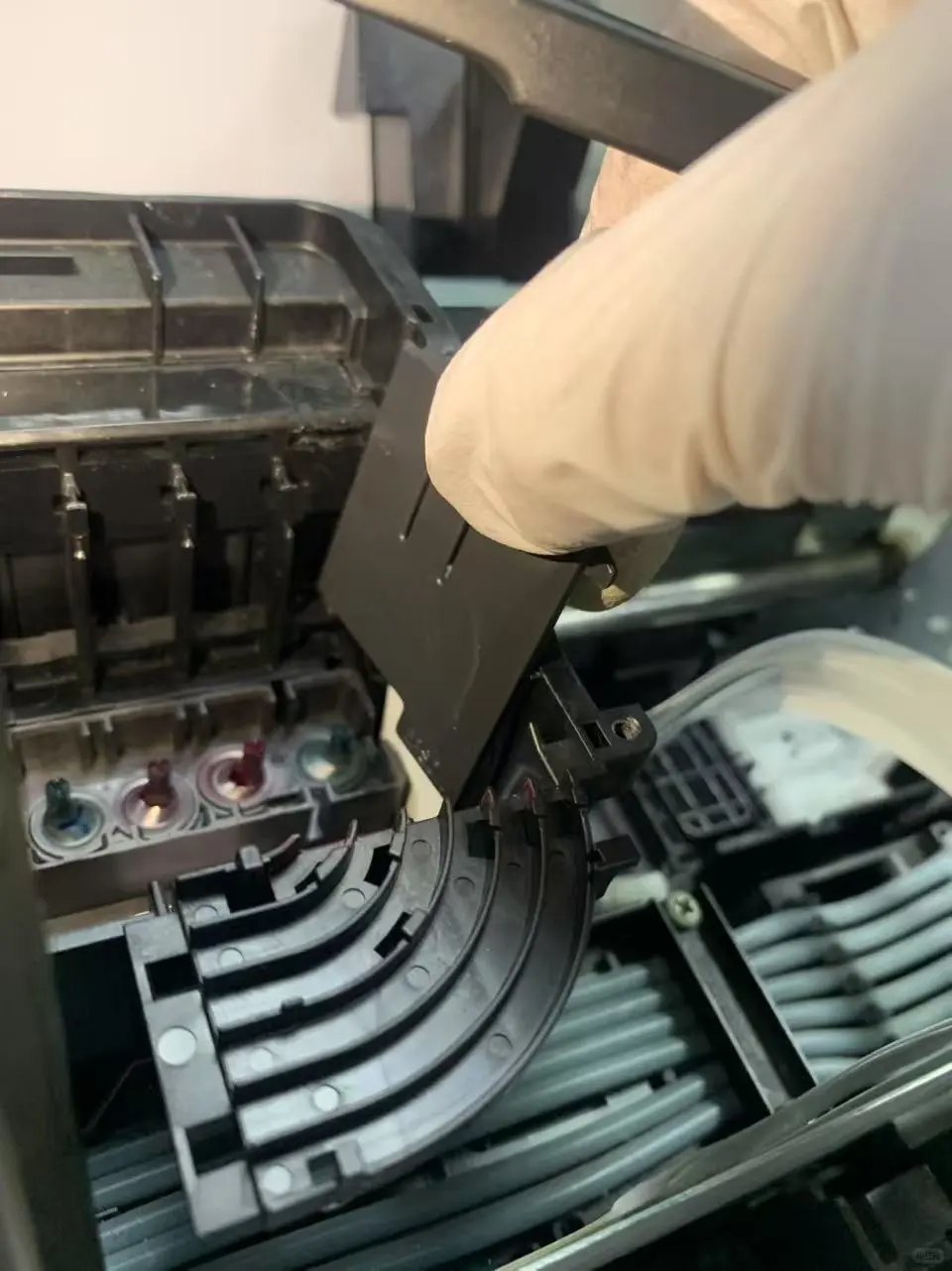 爱普生喷墨打印机喷墨头拆装-L805