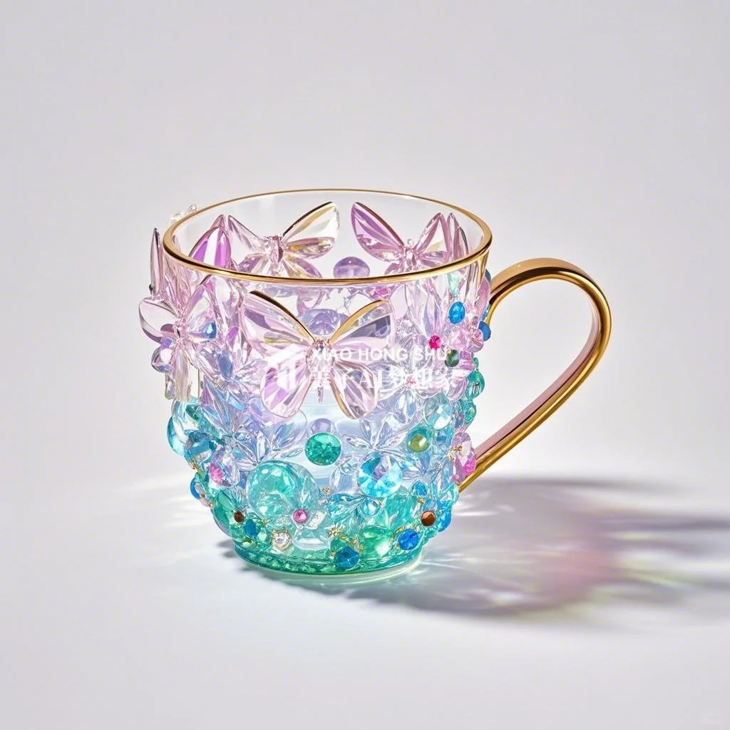 ?AI产品设计1000个✨珠光宝气水晶玻璃杯
