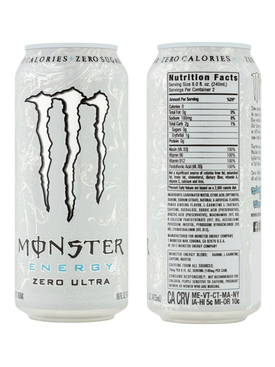 北美低卡版魔爪功能性饮料口味测评