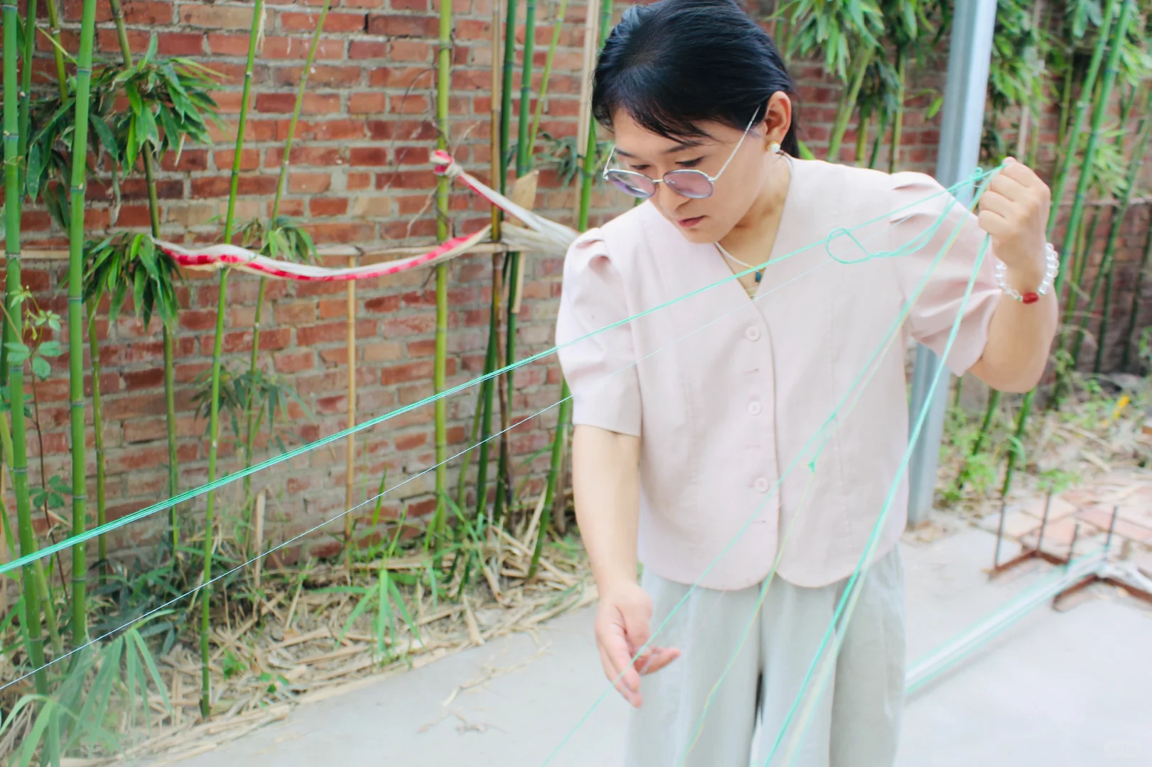 传统手工艺课程 - 鲁锦织造课程 Day:2